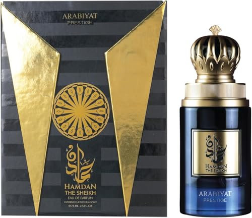 Arabiyat Prestige Hamdan The Sheikh Eau de Parfum para hombre, 75 ml Fabricado en los Emiratos Árabes Unidos