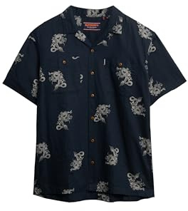 Superdry Herren Kurzärmeliges Strandhemd