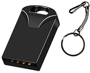 Super Mini USB Flash Drives Memory Sticks Pendrives Jumpdrive Thumb Drive with Waterproof Dustproof Shockproof (Black 512MB)