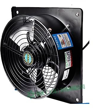 HPHPH Ventilador industrial,Ventilación Extractor, Cuadrado fuera del ventilador axial Ventilador de escape de enfriamiento de gabinete industrial(YWF4E-200)