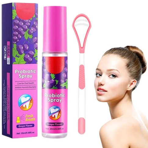 Mundspray, 20 ML Mundspray mit Fruchtgeschmack, Tragbares Mundgeruch Spray, Reduzieren Sie Mundtrockenheit und Halten Sie Den Atem Frisch, Sich Ihr Mund Erfrischend Anfühlt