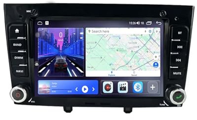 7 Pulgadas Sistema Android-15 2 DIN Coche Radio Pantalla para Peugeot 308 2007-2019 con CarPlay/Android Auto Cámara de Visión Trasera SWC BT5.0 WiFi/4G GPS(V1 2+32G)