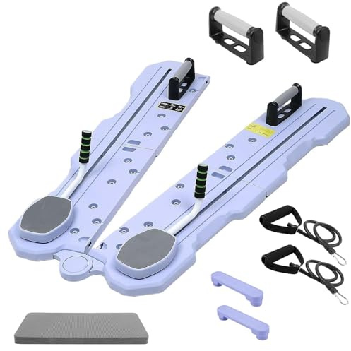 Pilates Reformer Board mit Widerstandsbändern - 5-in-1 Faltbares Heim-Fitnessgerät für effektives Training