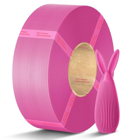 ANYCUBIC PLA Filament Refill, 1KG Magenta 3D Drucker Filament ohne Spule | Einfach zu drucken, Passend zu den meisten wiederverwendbaren Spulen, Maßgenauigkeit +/- 0.02mm, Für die meisten 3D Drucker
