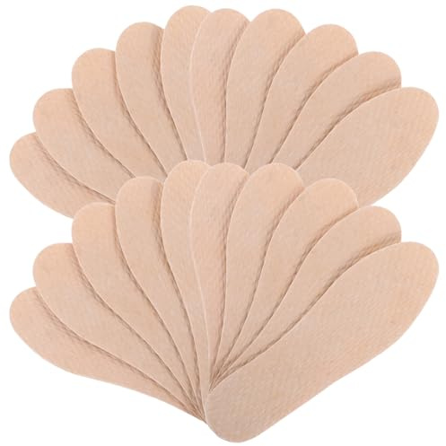 Einlegesohlen aus Zellstoff 40 Paar, Beige, Holz, für Schuhe | Herren und Damen, Rutschfest und Atmungsaktiv, Schweißabsorbierend, für Sneaker und Laufschuhe