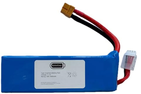 3S Lipo Battery, 11.1V 3000mAh 100C Graphene Lipo Battery with XT60 Plug for RC Airplane UAV Drone FPV RC Helicopter RC Evader BX Car RC Truck RC Truggy Remote Control