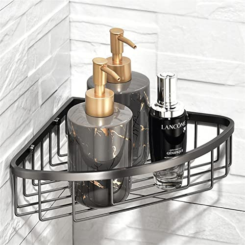 Etagère de salle de bain au dessus des toilettes, Étagère de salle bain, organisateur douche triangulaire, étagères d'angle murales, accessoires(D-2 layers)