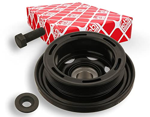 febi bilstein 33600 Riemenscheibe (entkoppelt) für Kurbelwelle, mit Schraube und Scheibe, 1 Stück