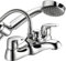 Deva Adore ADORE106 Bath Mixer Chrome with Handheld Shower Head Handset Deck Mount Hot & Cold Twin Dual Lever Handle Tap Silver – 12 Year Warranty