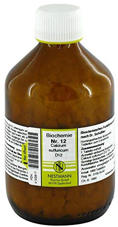 BIOCHEMIE 12 Calcium sulfuricum D 12 Tabletten 1000 St