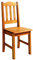 Moblit Juego de Dos Sillas Pino Macizo Color Miel Serie Canet Medidas (98.5x42x45) cm (altoxanchoxfondo)