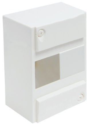 Coffret électrique - Tableau électrique étanche - Coffret tableau - Module électrique - Coffret modulaire vide - 1 rangée - 8 modules - Dimensions 160 mm x 232 mm x 94 mm - Blanc - 707260 Debflex