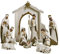 Roman Ivory and Gold Christmas Nativity 10 Piece Set Holiday Decoration New 31379