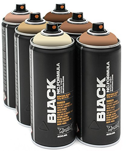 Montana Black 6x 400ml Skin Sprühdosen Pack