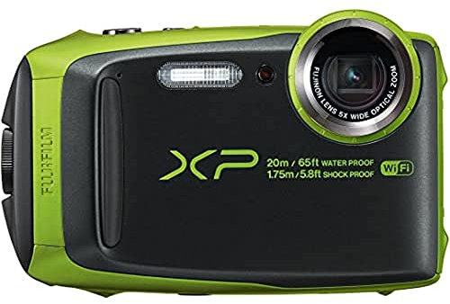 Fujifilm FinePix XP120 Fotocamera Digitale, Sensore CMOS da 16MP, Zoom Ottico 5x, Impermeabile 20 mt, Stabilizzatore Meccanico, Batteria al Litio, Verde