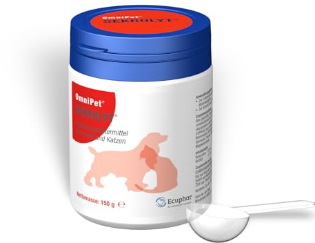 ecuphar OmniPet SEKROLYT | 150 g | Ergänzungsfuttermittel für Hunde und Katzen | Zur Unterstützung der normalen Atemwegsfunktion | Natürliche Pflanzenkraft mit Methylcystein