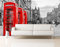 Fotomural Vinilo Pared Cabina Teléfonos Londres | Fotomurales pared | Fotomural Decorativo | Vinilo Decorativo | Varias Medidas 150 x 100 cm | Decoración comedores salones | Motivos Paisajisticos