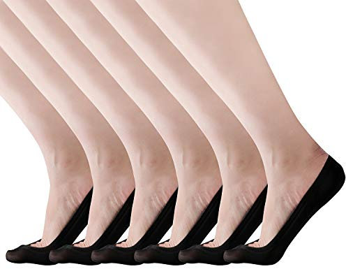RIIQIICHY 6 Paar Damen Füsslinge 39–42 – Unsichtbare Füßlinge & Ballerina Socken mit Anti-Rutsch, Atmungsaktiv – Ideal für Slipper, Sneaker & Ballerinas