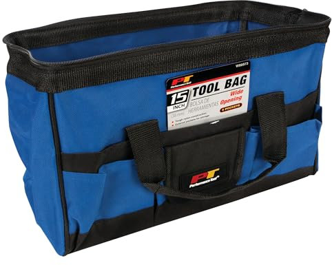 Performance Tool W88973 Werkzeugtasche mit breiter Öffnung, Außentaschen für Werkzeugorganisation, 38,1 cm
