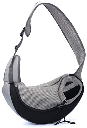 PETEMOO Tragbar Haustier Hunde Katzen Welpen Umhängetasche Reise Träger Schulter Beutel Atmungsaktiv Mesh Transporttasche