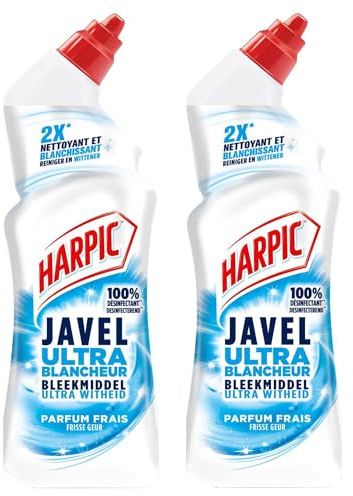 Harpic WC-Gel Bleichmittel Eclat und Blanchier, 750 ml, 2 Stück