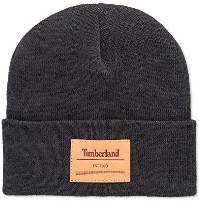 Timberland Herren Short Watch Cap Winter-Hut, grau dunkel, Einheitsgröße