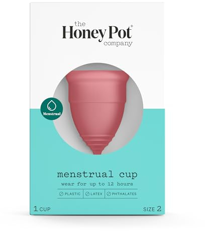Menstrual Cup, Size 2, 1 Cup, The Honey Pot Company