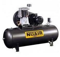 Compresseur bi-étagés cylindre fonte 5CV 5,4kW Triphasé 270L 11 bar NB5/5.5FT/270 Nuair