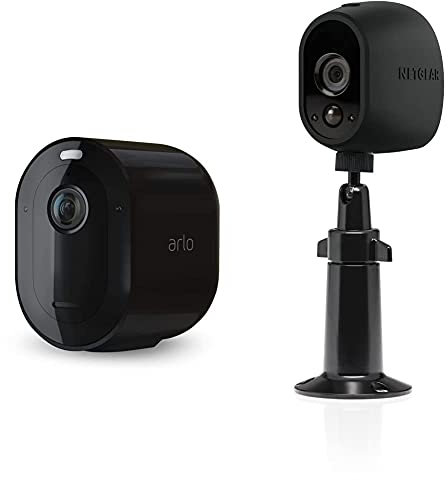 Arlo Pro3 Wireless Outdoor Home Security Camera System CCTV, 6-Month Battery, VMC4040B & Certified Adjustable Mount, Accessory, Smart Home, for Wireless Wi-Fi CCTV HD Security Camera, Black, VMA100B