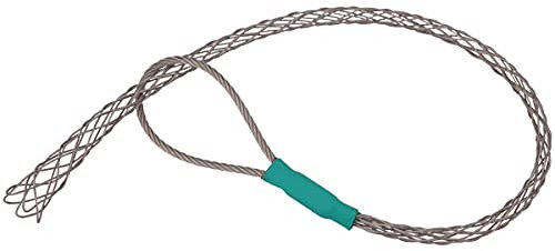 IRSCorp Cable Pulling Grip Sock Kit Galvanizing Steel Antislip Pipe Cable Wire Pulling Grips Lassos Set Flexible Eye Mesh Rope Green