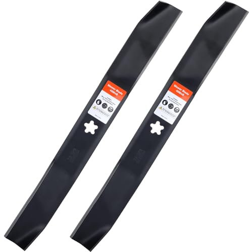 Grasscool 134149 42'' Blade Mulching Set for Craftsman LT1000 LT2000 YS4500 Husqvarna Poulan Pro 42 inch Lawn Mower Replace for 422719 777134149 424752 532134149 5 Point Star (2 Pack)