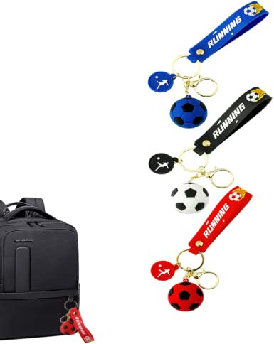 Darryy 3 Pièces Porte-Clés Ballon de Football, Porte-Clés Football, Porte-Clés de Football, Décoration de Fête, Cadeaux Parfaits, Récompenses pour le Carnaval de l'école