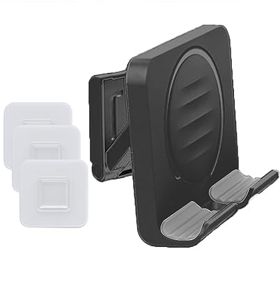 BICEUKI Dusch-Handyhalterung, verstellbar, für Küche, Badezimmer, Schlafsaal, Schlafzimmer, kompatibel mit iPhone-Serie und Anderen Smartphones, iPad/Smartphone (schwarz)