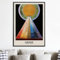 SDVIB Spirituelles abstraktes Poster Hilma Af Klint Leinwand Gemälde Mode Kunstdruck Modernes Retro Wandbild für Wohnzimmer Wohnkultur 60x80cm Rahmenlos