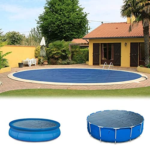Poolpanda Premium Solarfolie Ø 732 cm rund | Stärke 400 µm | schwarz/blau | zuschneidbar | Solarplane für Pool | Poolheizung