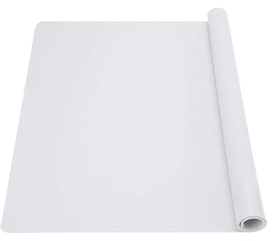 SAMZAREULO Sets de table en silicone pour travaux manuels, antidérapants, résistants à la chaleur, tapis de réfrigérateur transparent, 30 x 40 cm (translucide)