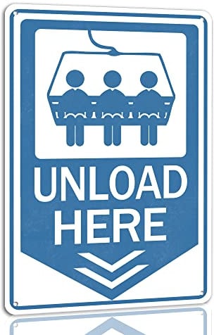 Metall-Blechschild, lustiges Ski-Schild, Vintage-Retro-Poster für Zuhause, Café, Badezimmer, Wanddekoration, Metallschild, 20,3 x 30,5 cm