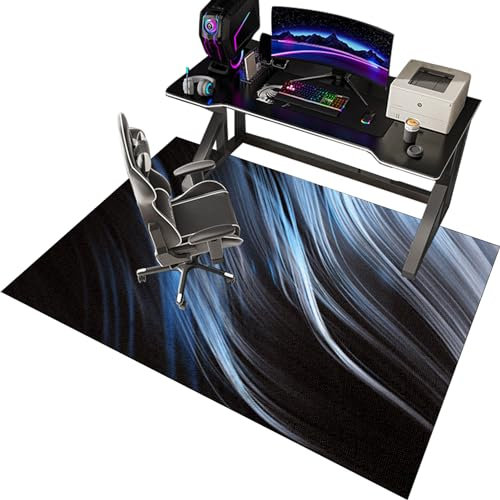 CCTSA Bodenschutzmatte Bürostuhl, Schutzmatte für Laminat, Gaming bürostuhl unterlage, Schreibtischstuhl Unterlage Teppich, Bürostuhl Matte, Bodenschutz für alle Böden 120 x 140 cm