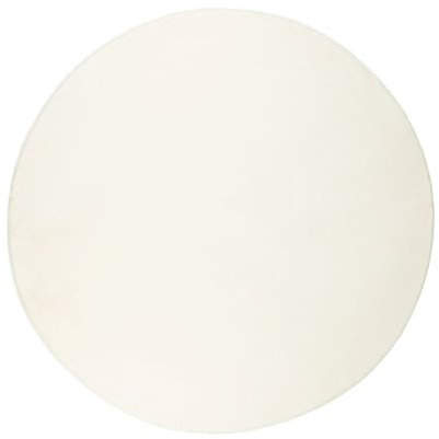 FRAAI | Home & Living Flauschiger Teppich Rund - Cozy Weiß - Polyester - Kurzflor - Einfarbig - Waschbar in Waschmaschine - Modern - Wohnzimmer, Esszimmer, Kinderzimmer, Schlafzimmer - Carpet