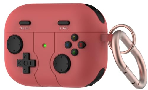 fxwtich Kopfhörer-Schutzhülle, kreativ, staubdicht, kompatibel mit Airpods 3/Pro 2, weiches Silikon, Bluetooth-kompatibel, Kopfhörerhülle, Wassermelonen-Rot, für AirPods 3