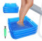 Bassin de bain gonflable pour les pieds de piscine, bassin de lavage des pieds pour piscine | Lavabo portable pour la plage, le camping, la maison, bain de pieds bleu pour spa