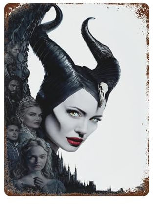 KSOXDAITIP Maleficent Poster Staffel 2, Wanddekoration, Kunst, Metalldose, moderne Wohnkultur, Kunst, Metallposter, Hausbar, Laden, Dekorationen, Vintage-Schild, Geschenk, 39,9 x 30 cm