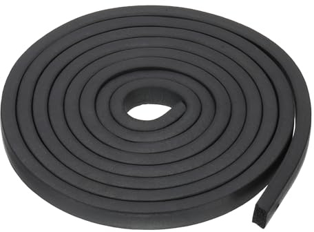 PATIKIL 9.8Ft Foam Rubber Strips, 15x10mm EPDM Rubber Soundproof Foam Seal Strip Sealing Foam Tape for DIY Gasket Sealing Door Window Insulation, Black
