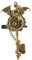 Limtula Broche avec engrenages steampunk tête de mort aile animal épingle à cheveux épingle à nourrice bijoux accessoire de costume pour robe manteau