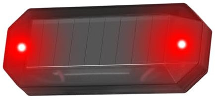 Generic Solar Alarmanlage für Auto - Solar Alarmanlage für Auto | Simulierter Solaralarm | LED Auto Warnblinker | Simulierter Solaralarm | Diebstahlsicherung für leichtes Motorrad