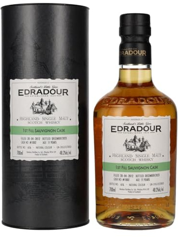 Edradour 11 Years Old ST. MICHAEL-EPPAN Sauvignon Cask #1002 2012 48,2% Vol. 0,7l in Geschenkbox