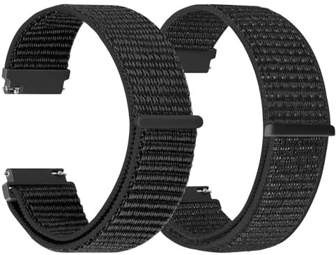 TumCez 18mm 19mm 20mm 22mm 24mm Cinturino per Uomo Donna,Regolabile Sgancio Rapido Cinturini Orologio in Nylon per Samsung/Garmin/Fossil/Amazfit/Huawei/Xiaomi/Ticwatch/Suunto Orologio