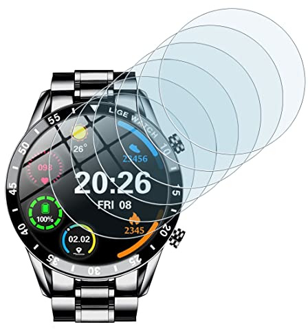 KARYLAX - (6 pièces Protection Écran en Verre Flexible, dureté 9H Anti-rayures, Film Protecteur compatible pour BENYAR Montre pour Homme