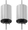 ECSiNG Lot de 2 Mini Moteurs CC 12 V 13 477 TR/Min Micro-Moteur 1015D pour Voitures Télécommandées Modèles de Chemin de Fer de Calibre N TT H0.