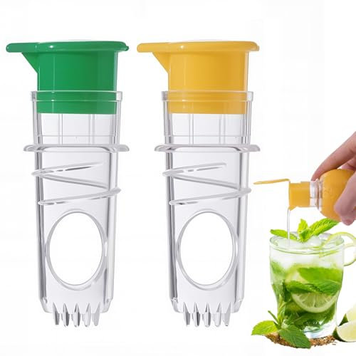 Lemon Juicer 2Pcs - Handheld Lemon Squeezer for Fresh Juice, Citrus Fruit Press for Lemon, Lime, Orange, and Grapefruit - Easy to Use Manual Juicer